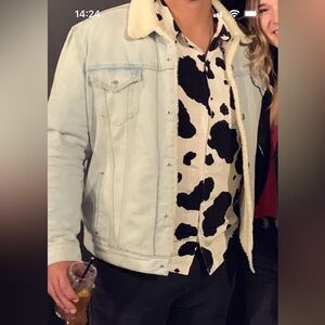 Cow Print button up